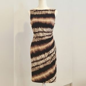 Black Label by Evan Picone Sleeveless Midi Dress, Size 8